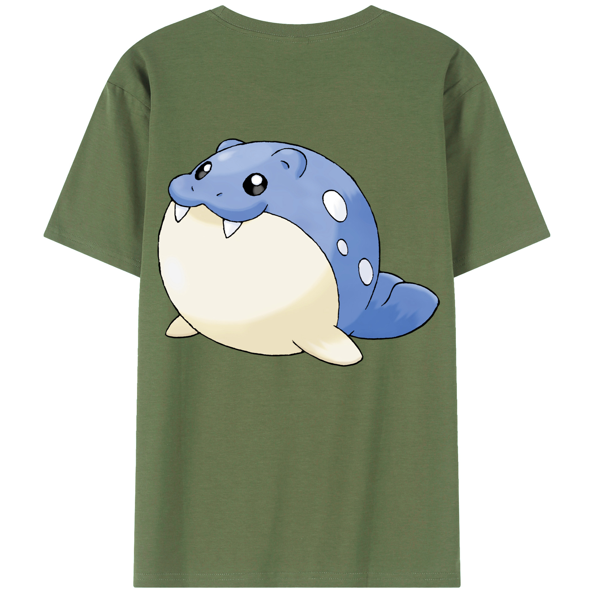 （画像用） ポケットモンスター Pokémon 綿100％ メンズ半袖Tシャツ（バックプリント） 通気性